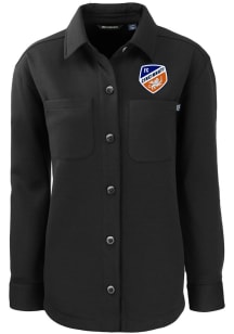Cutter and Buck FC Cincinnati Womens Black Roam Shirt Light Weight Jacket