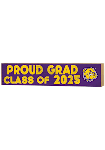 KH Sports Fan Western Illinois Leathernecks 3x13 Block Sign Class of 2025 Sign - Purple