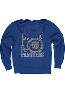 Blue 84 Pitt Panthers Mens Blue First Dibs Vault Logos Long Sleeve Hoodie