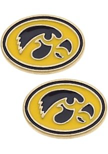 Iowa Hawkeyes Enamel Logo Stud Womens Earrings