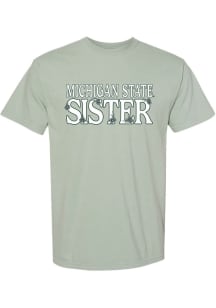 Michigan State Spartans Green Summit Sportswear Floral Sister Short Sleeve T-Shirt