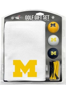 White Michigan Wolverines Microfiber 16x40 Golf Gift Set