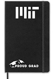 MIT Engineers Proud Grad team logo Notebook and Folder - Black
