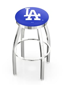Los Angeles Dodgers Chrome Pub Stool - Silver