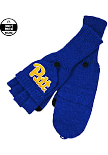 LogoFit Pitt Panthers Knit Flip-top Mittens Womens Gloves
