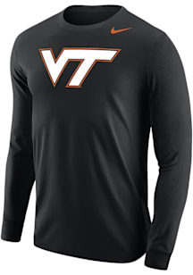 Nike Virginia Tech Hokies Black DriFIT Long Sleeve T Shirt