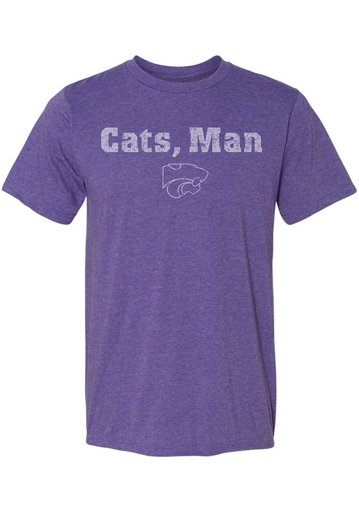 K-State Wildcats Purple Cats Short Sleeve T Shirt