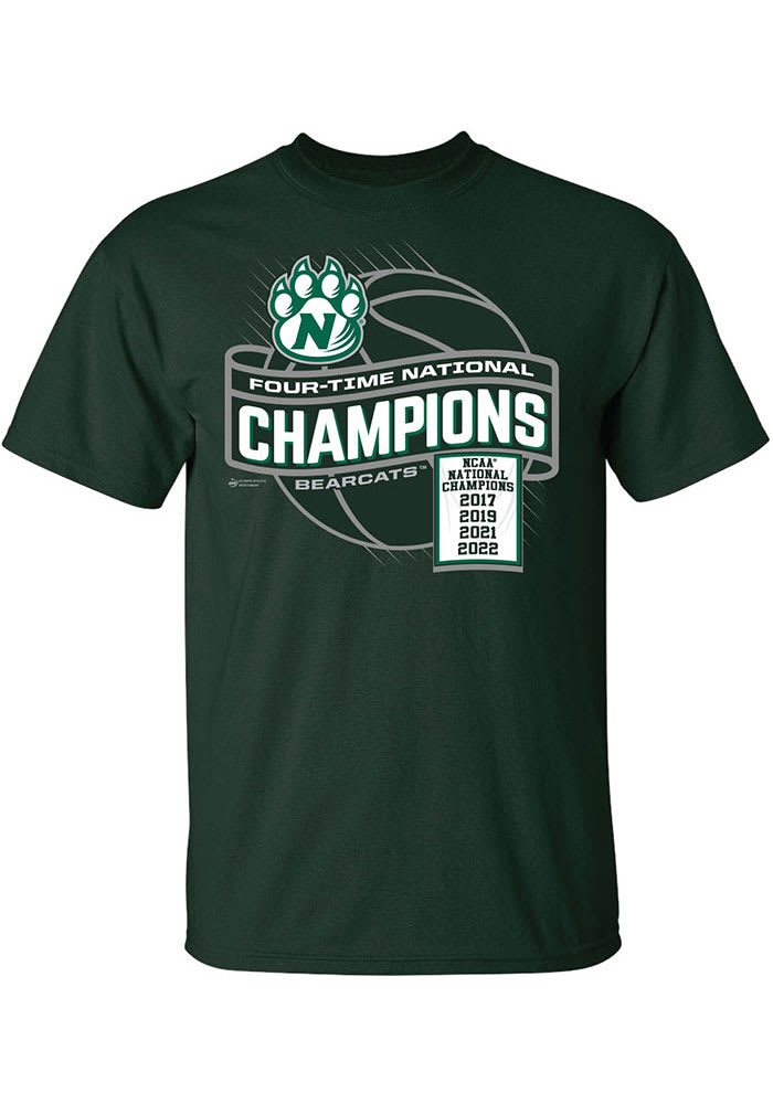 Northwest Missouri State Bearcats Green 2022 D2 National Champions Short Sleeve T Shirt
