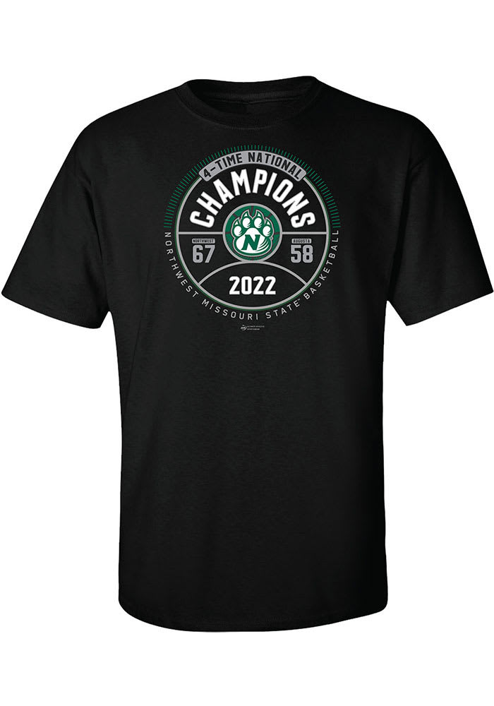 Northwest Missouri State Bearcats Black 2022 D2 National Champions Short Sleeve T Shirt