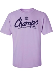 K-State Wildcats Lavender 2022 Big 12 Football Champions Short Sleeve T Shirt