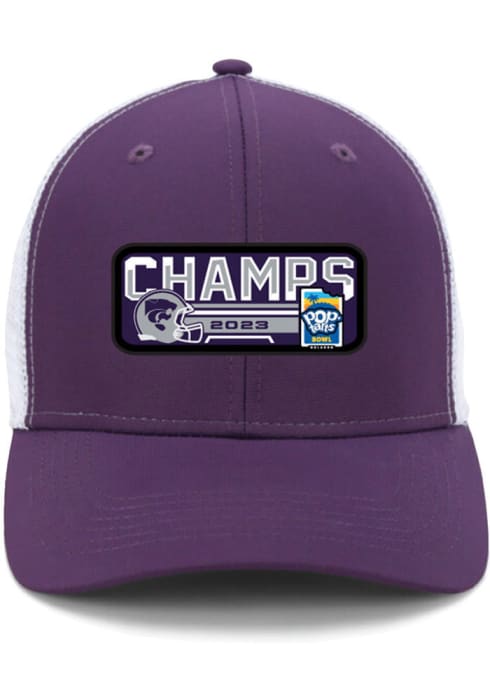 K-State Wildcats 2023 Pop Tarts Bowl Champions Trucker Adjustable Hat -  Purple