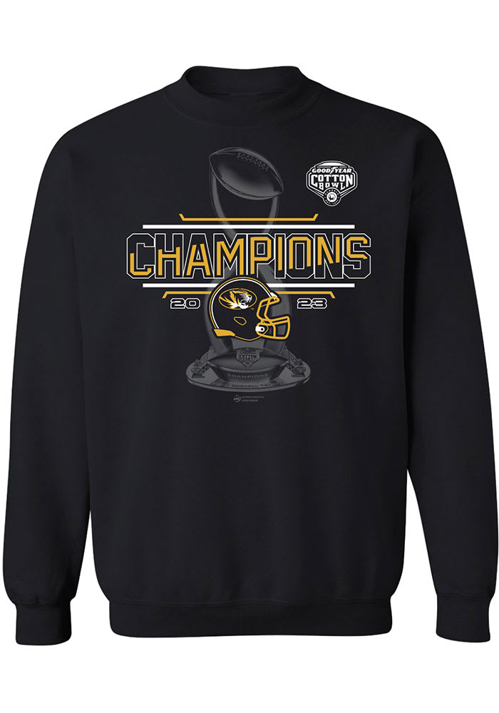 Missouri Tigers 2023 Cotton Bowl Champions Locker Room Sweatshirt - Black