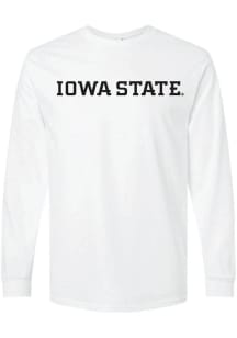 Iowa State Cyclones White Tonal Wordmark Long Sleeve T Shirt