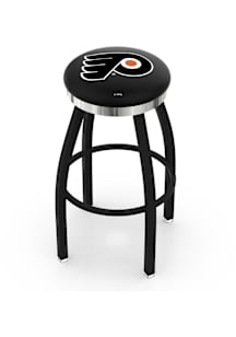 Philadelphia Flyers Chrome Seat Pub Stool - Black