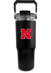 Black Nebraska Cornhuskers Bucket Stainless Steel Tumbler