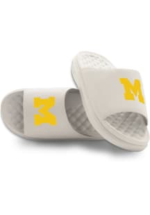 iSlide Motive Michigan Wolverines Mens Slides - White