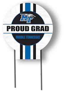 Middle Tennessee Blue Raiders KH Sports Fan Grad graduation graphic Yard Sign - White