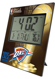 Oklahoma City Thunder 2025 NBA Champions Digital Wall Clock