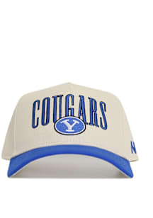 No Rivals BYU Cougars Retro Block Adjustable Hat - Natural