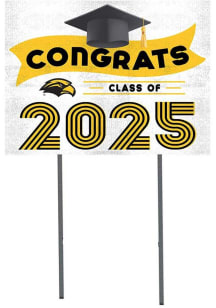 Southern Mississippi Golden Eagles KH Sports Fan Class of 2025 graduation graphic Yard Sign - Whit..