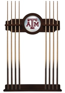 Texas A&amp;M Aggies Solid Wood Cue Rack Pool Table