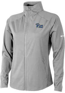 Womens Pitt Panthers Grey Columbia Fairway Friends Light Weight Jacket