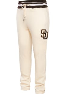 Pro Standard San Diego Padres Mens White Script Tail Sweatpants