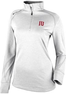 Columbia Indiana Hoosiers Womens White Heat Seal Omni Wick Shotgun 2.0 Qtr Zip