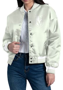 Starter Vegas Golden Knights Womens Green Script Satin Medium Weight Jacket
