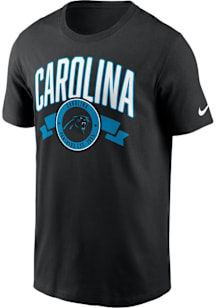 Nike Carolina Panthers Black Rewind Front and Back Hit Essential Short Sleeve T Shirt