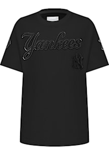 Pro Standard New York Yankees Youth Black Classic Triple Black Short Sleeve T-Shirt