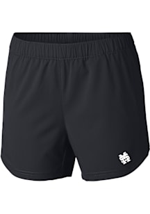 Columbia Mississippi State Bulldogs Womens Black Heat Seal Tamiami Pull-On Shorts