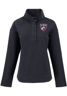 Cutter and Buck FC Dallas Womens Black Hunts Point Qtr Zip