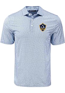 Cutter and Buck LA Galaxy Navy Blue Pike Diamond Dot Big and Tall Polo