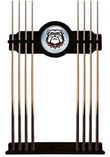Georgia Bulldogs Mascot Solid Wood Cue Rack Pool Cue