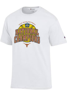 Champion Texas Longhorns White 2025 Womens Softball National Champions Jersey Short Sleeve T Shirt