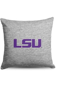 LSU Tigers Sweatshirt Pillow Throw Pillow - Ash