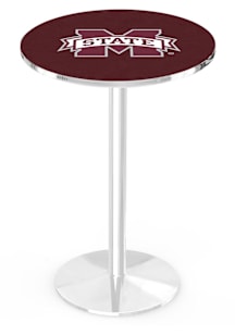 Mississippi State Bulldogs Chrome Round Base Pub Table