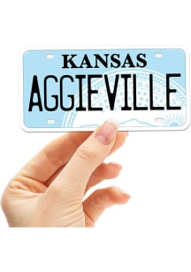 Aggieville 4&quot; License Plate Stickers