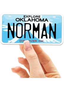 Norman 4&quot; License Plate Stickers