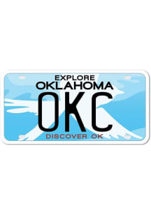 Oklahoma City 4&quot; License Plate Stickers