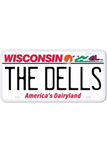 Wisconsin 4&quot; License Plate Stickers - White
