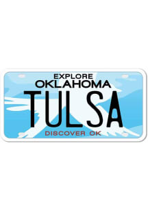 Tulsa 4&quot; License Plate Design Stickers