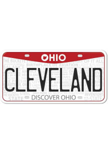 Cleveland 4 Inch License Plate Stickers
