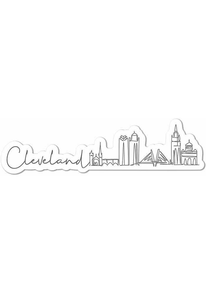 Cleveland Souvenir | Cleveland Stickers BLACK 3 Inch Skyline - 8120059