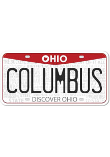 Columbus 4 Inch License Plate Stickers