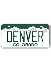 Denver 4 Inch License Plate Stickers - Green