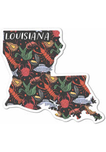 Louisiana 3 Inch Seafood Pattern Stickers