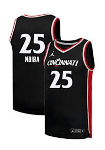 Alliance Ndiba Mens Black Cincinnati Bearcats NIL Name And Number Basketball Jersey