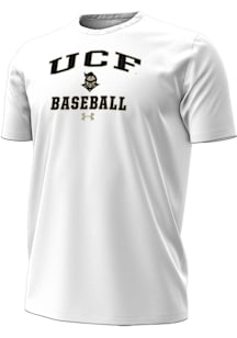 Under Armour UCF Knights White Baseball Performance Short Sleeve T Shirt
